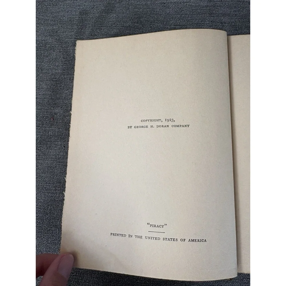 Piracy by Michael Arlen A Romantic Chronicale Of Three‎ Days Hardcover 1923 Rare